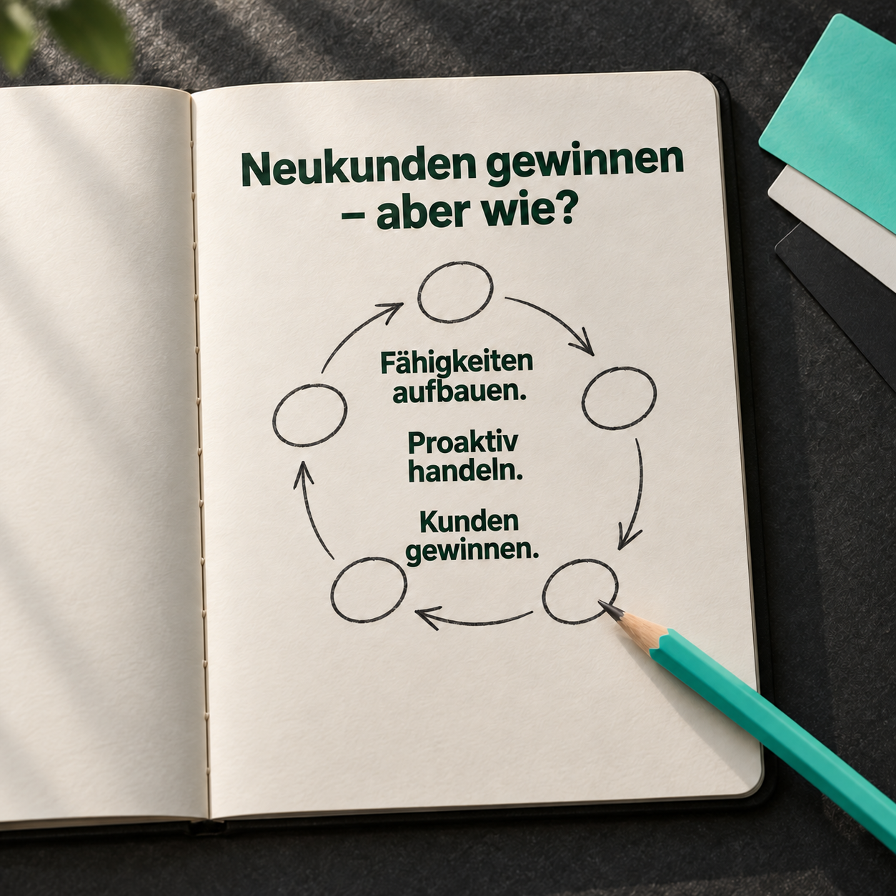 Neukunden gewinnen – aber wie? Fähigkeiten aufbauen. Proaktiv handeln. Kunden gewinnen.